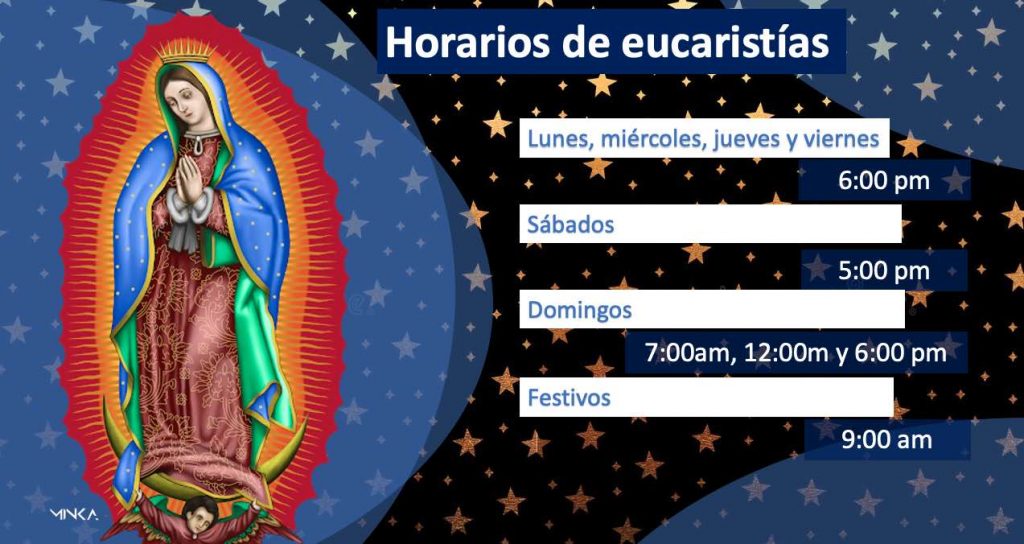 Horarios de eucaristias nuestra señora de guadalupe ricaurte